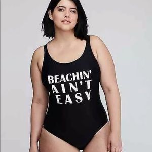 Lane Bryant beachin ain’t easy one piece